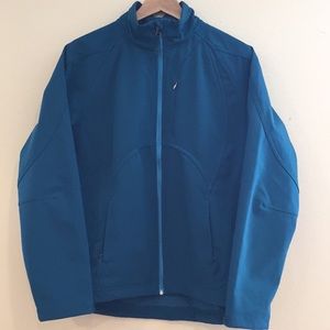 Teal soft shell jacket